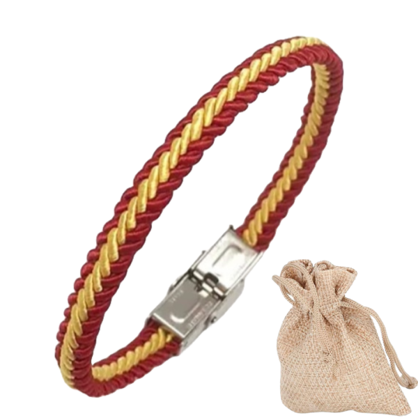 Pulsera trenzada bandera España.