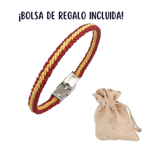 Pulsera trenzada bandera España. - Image 3