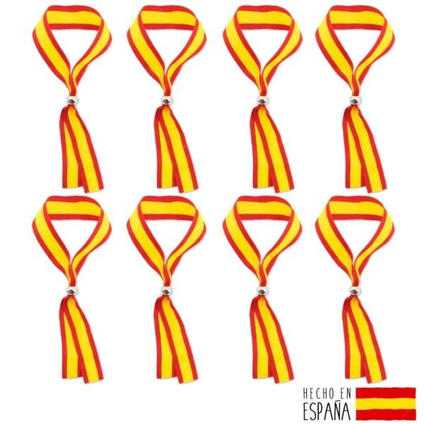 8 pulseras con bandera España de tela. - Image 4