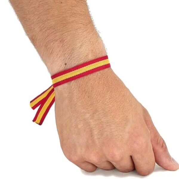 8 pulseras con bandera España de tela. - Image 5