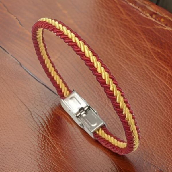 Pulsera trenzada bandera España. - Imagen 2