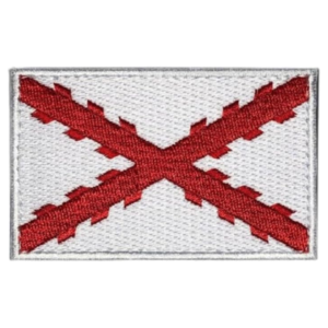 Parche bandera borgoña - Parche bordado.
