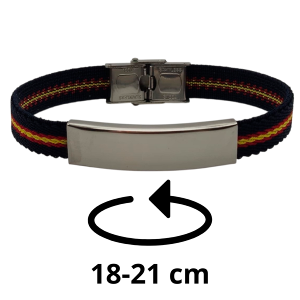 Pulsera personalizada España azul - Imagen 2