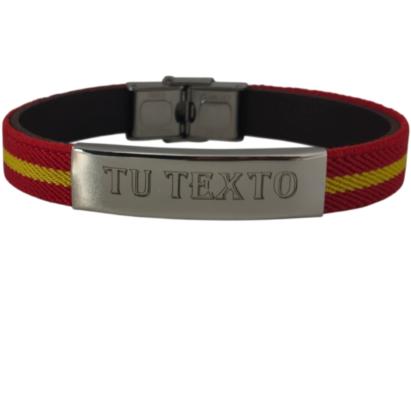 Pulsera personalizada España roja