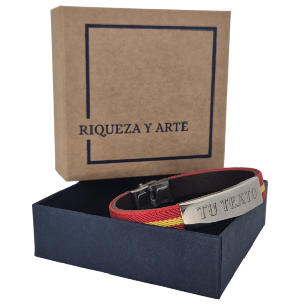Pulsera personalizada España roja - Imagen 4