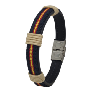 Pulsera de España de hombre para regalo, con caja incluida.