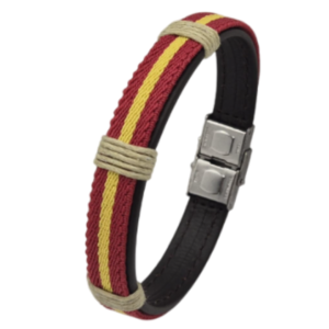 Pulsera de España de hombre para regalo, con caja incluida. Versión España